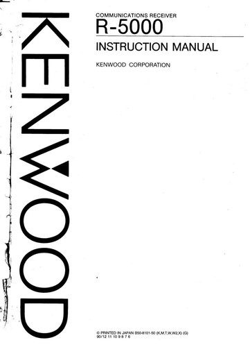 Kenwood 5000 receiver owners - r-5000,