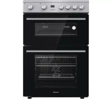 HISENSE HDE3211BXUK 60 cm Electric Ceramic Cooker - Black & Stainless Steel