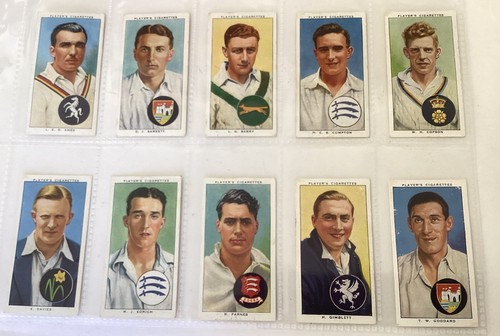 John player 1938 - player, cricketers