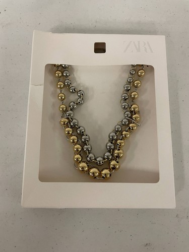 Zara necklace mixed metal - mixed,