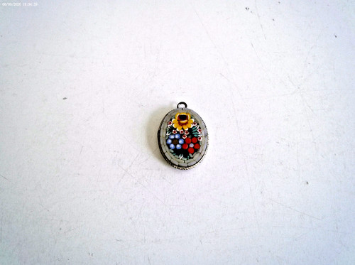 Vtg micro mosaic pendant - vtg,