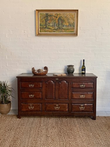 Antique oak mule - oak, chest