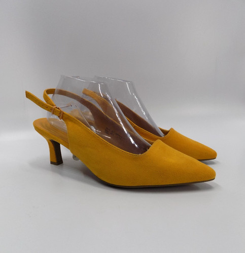Yellow heel shoes - yellow, extra
