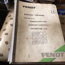 FENDT TRACTOR  powershift and comfort controls  509-514 SERVICE TRAINING MANUAL