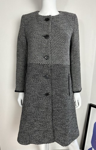 Toast wool coat leather - toast,