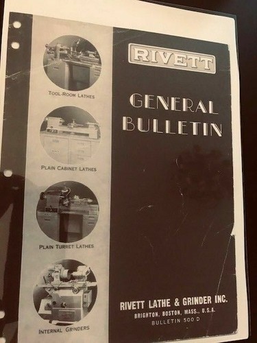 Rivett lathe grinder - rivett, &