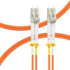 FLYPROFIBER 50m 164ft OM1 LC TO LC FIBER PATCH CABLE | LENGTH OPTIONS: 0.2M-50M,
