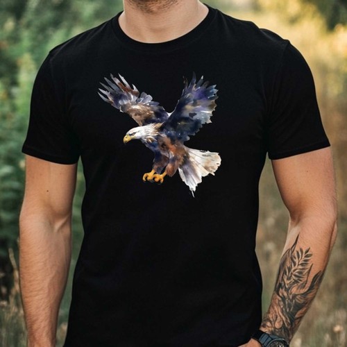 Mens watercolour flying bird - watercolour,
