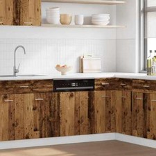 Dishwasher Panel Old Wood 60x1.5x67 cm Engineered Wood vidaXL