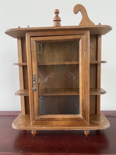 Miniature wooden curio display - wooden,