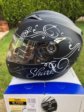 Shark S700 motorcycle helmet, size XS Matt Black finish.