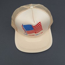 Vintage Style Trucker Cap – USA Flag “These Colors Don’t Run”