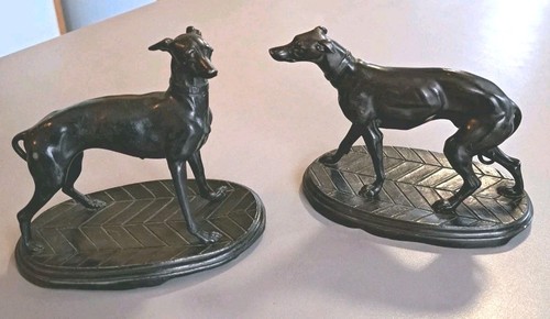 Pair antique black patina - antique,