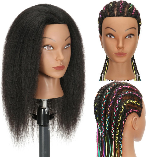 Real hair practice head - real, 14''