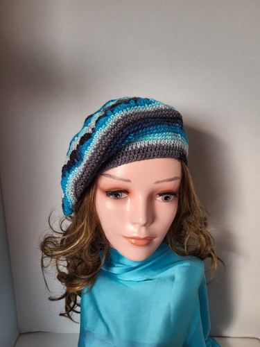 Handmade crochet beret hat - crochet,