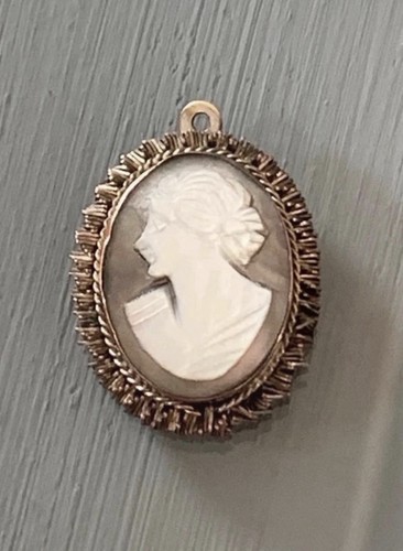 Silver 800 vintage cameo shell - 800,
