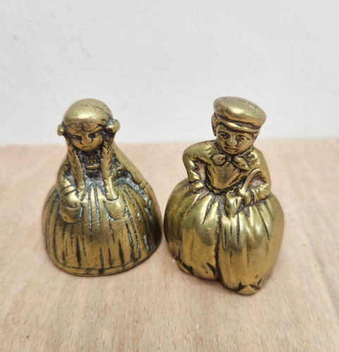 Pair vintage brass - pair, dutch