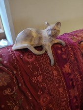 Cubist Cat Figure Sculpture