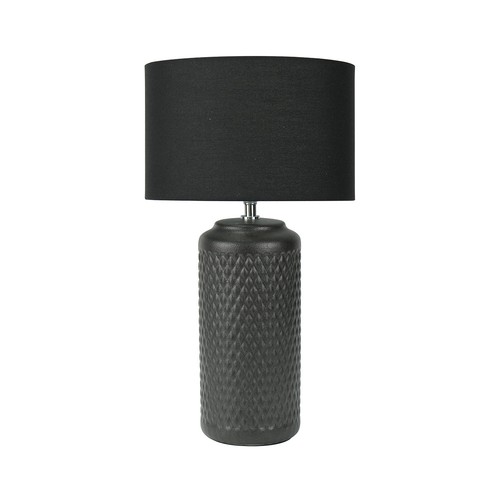 50cm black patterned ceramic - black,