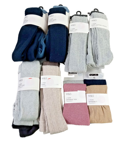 Girls freshfeet tights - m&s,