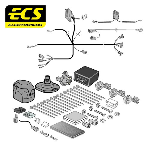 Towbar wiring kit - towbar, pin