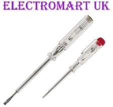 1 SMALL & 1 LARGE NEON VOLTAGE MAINS TESTER ELECTRICIANS ELECTRICAL SCREWDRIVERS
