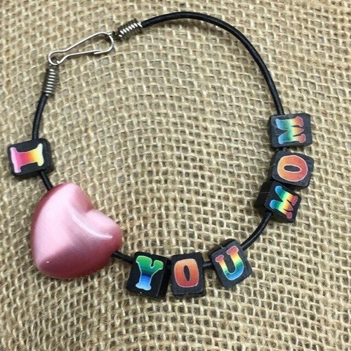 You mom bracelet - , black