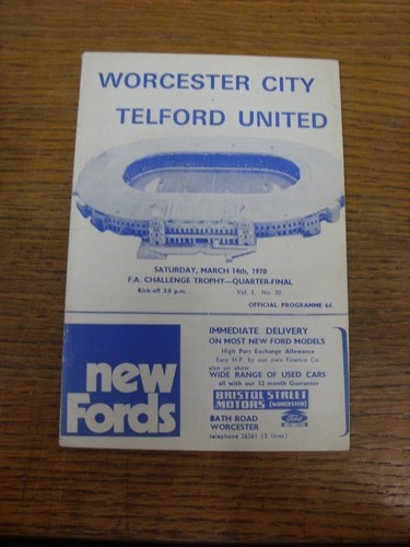 1970 worcester city v - city,