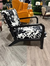 Cow Print Accent Chair Modern
