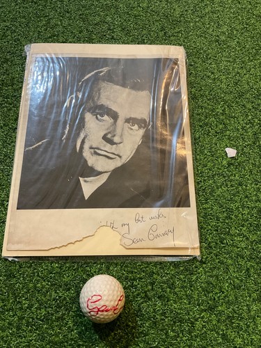 Rare sean connery signed photo - rare,