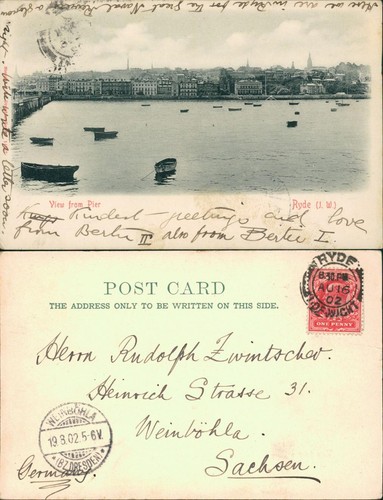 Postcard ryde - ryde, (isle