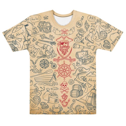 Ahoy pirate ship treasure - pirate,