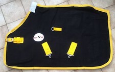 Black Wool Pony Rugs. Mini