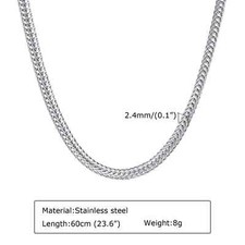 Mens Solid Stainless Steel