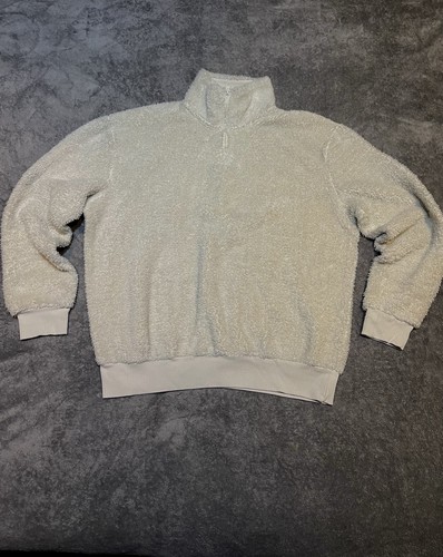 Zara cream faux fur - cream, zip