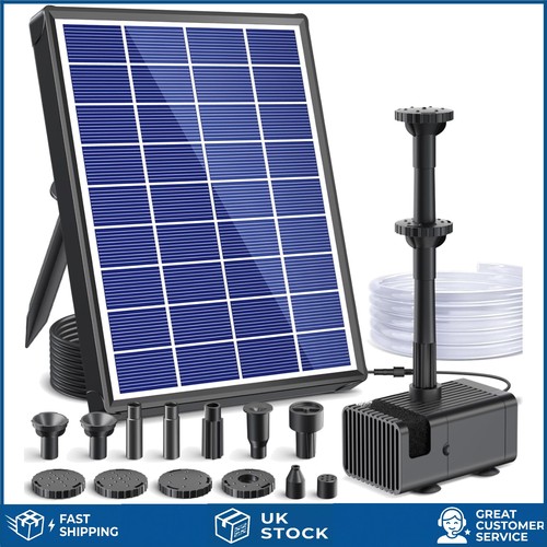 Powerful solar water fountain - water,