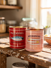 Pair metal retro style - of,