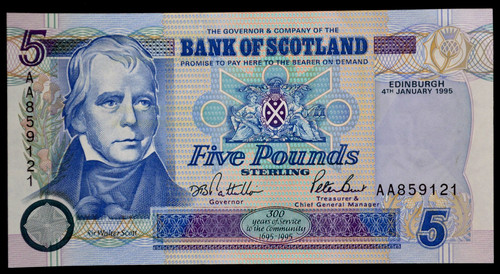 Bank scotland 1995 - of,