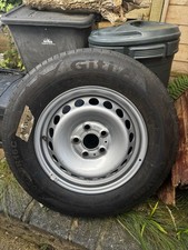 VW Transporter Full Size Spare Steel Wheel Tyre 205/75R16C