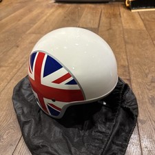 Vespa GR.91 Rare Union Jack Vintage Retro Open Face  Crash Helmet 