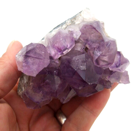 Amethyst quartz crystal - quartz,