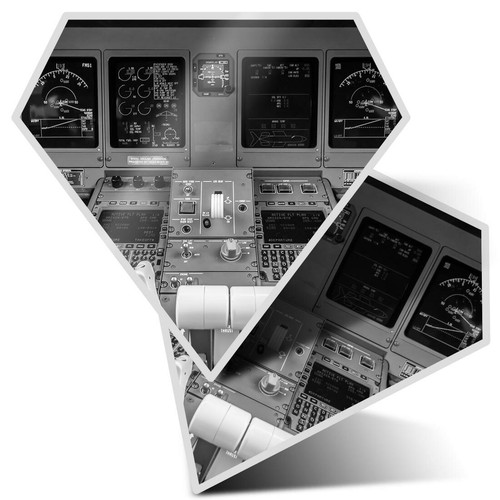 Diamond stickers cm bw - x,
