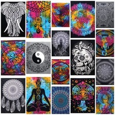 Hand Printed Cotton Bedspread