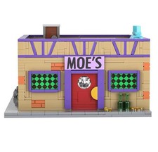 Simpsons Moe's Tavern Building Blocks Set Creative House Model Kids Gift MOC New