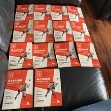 14 Arsenal Home Programmes