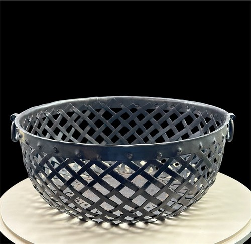 Vintage wrought iron lattice - iron,