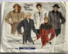 Vogue 1968 Sewing Pattern UNCUT Basic Design Jacket - 14