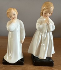 Two Good Vintage Royal Doulton Porcelain Figures Bedtime HN1978 Darling HN1985