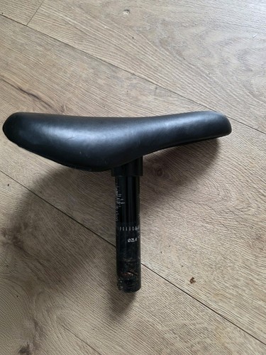 Bmx seat post combo - post, black