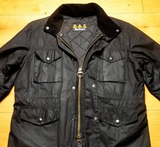 Barbour Black Sapper Wax Cotton  Jacket  Size Large Excellent Condition